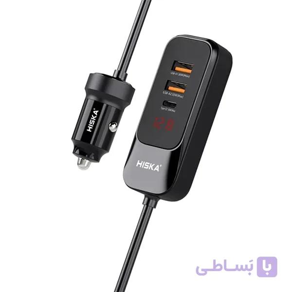 شارژر فندکی 120 وات هیسکا مدل HCC-327 — تصویر 1