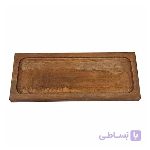سینی سرو قهوه چوبی بلوط — تصویر 1
