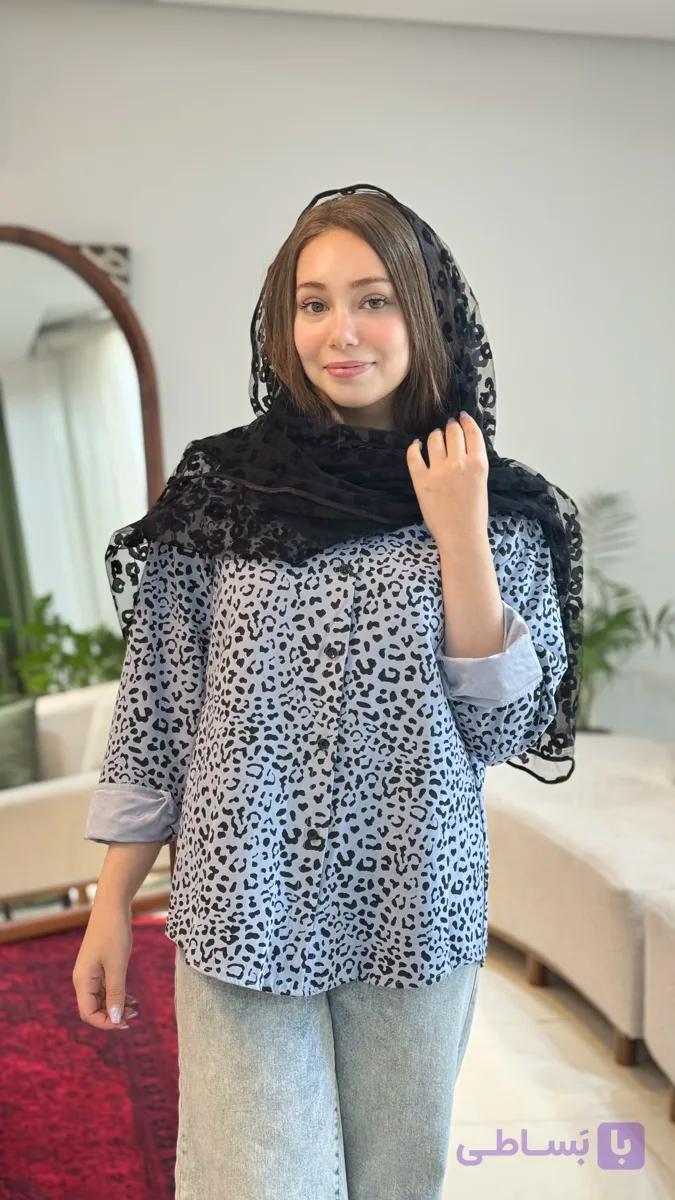 شومیز پلنگی مدل هلیا
