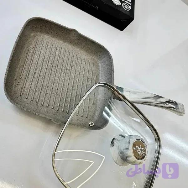 تابه گریل ۲۴ سانتی گرانیت لایف اسمایل FLCMGLFX-24. — تصویر 1