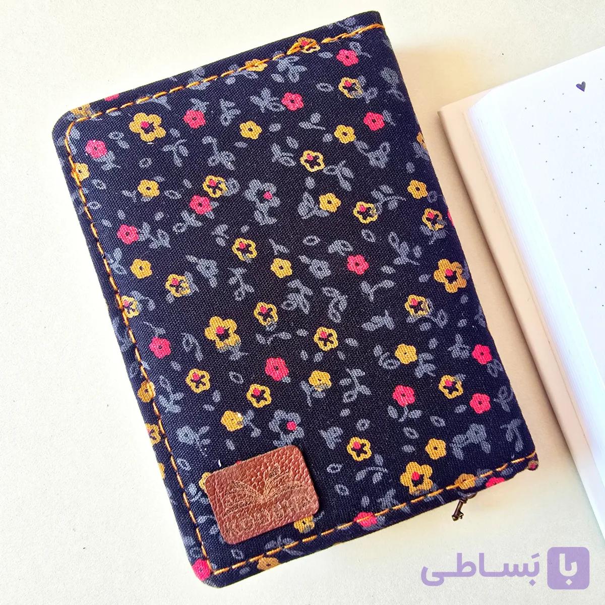 دفترچه یادداشت پارچه ای گلی — تصویر 1