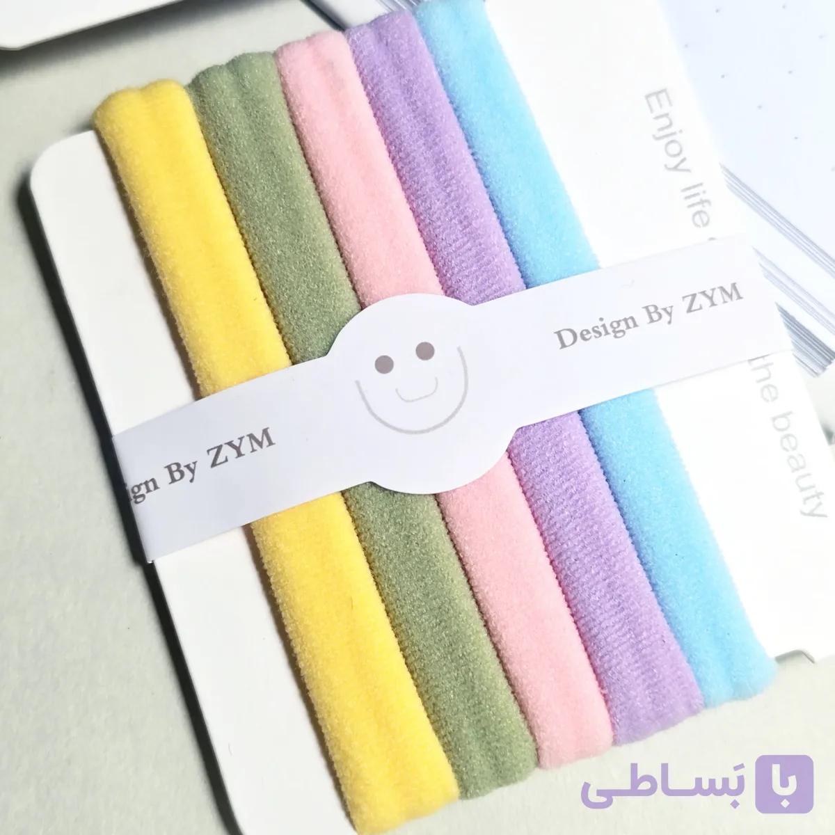 کش مو پاستلی 5 عددی ZYM — تصویر 1