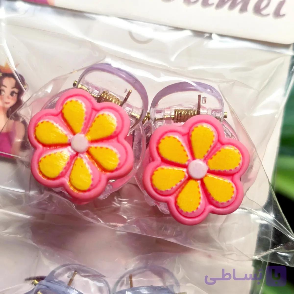 کلیپس مو کوچک گل – یک جفت — تصویر 1