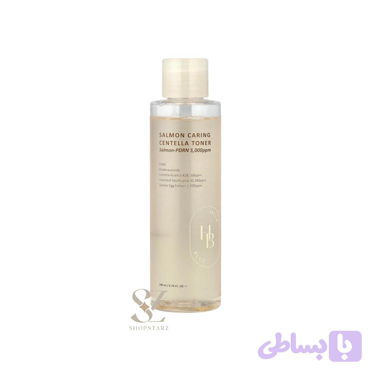 تونر سالمون کرینگ سنتلا هوبلو Salmon Caring Centella Toner | ترمیم و آبرسانی پوست 200 میل — تصویر 1