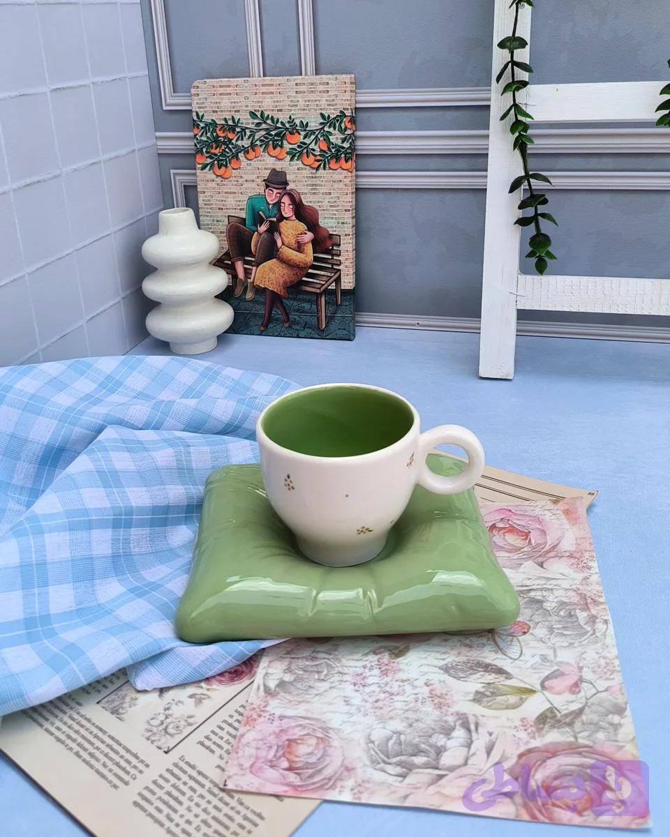 ست چای خوری سرامیکی مدل بالشتی