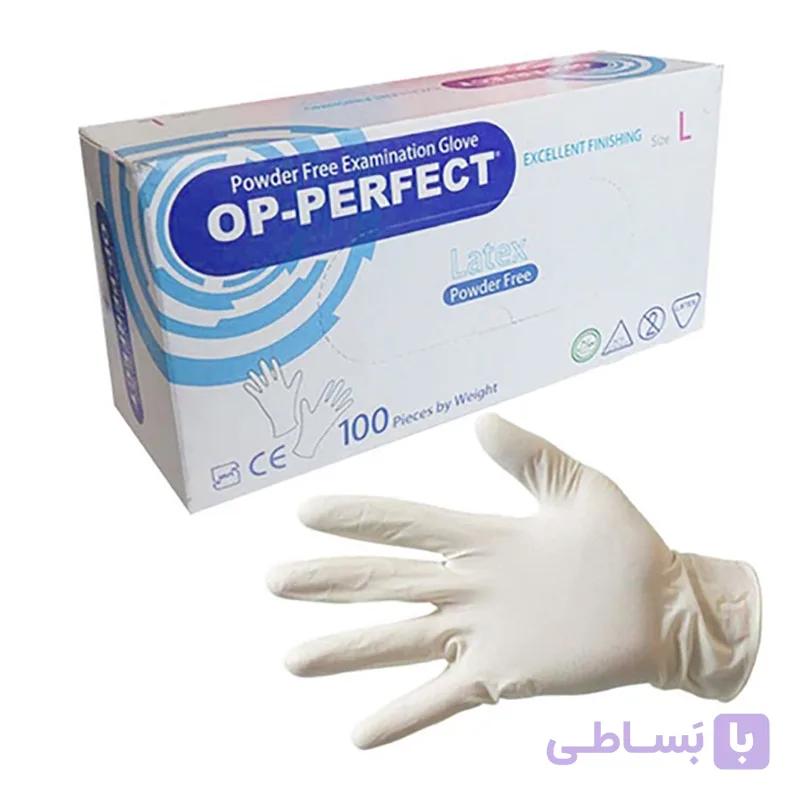 دستکش لاتکس بدون پودر اپی پرفکت