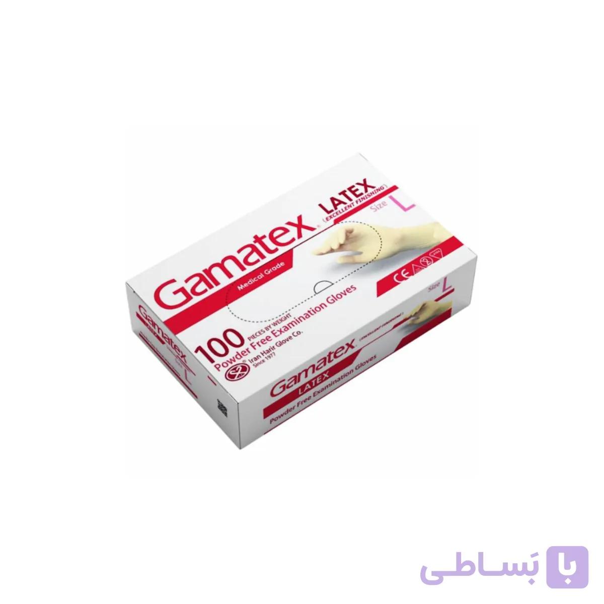 دستکش لاتکس بدون پودر گاماتکس