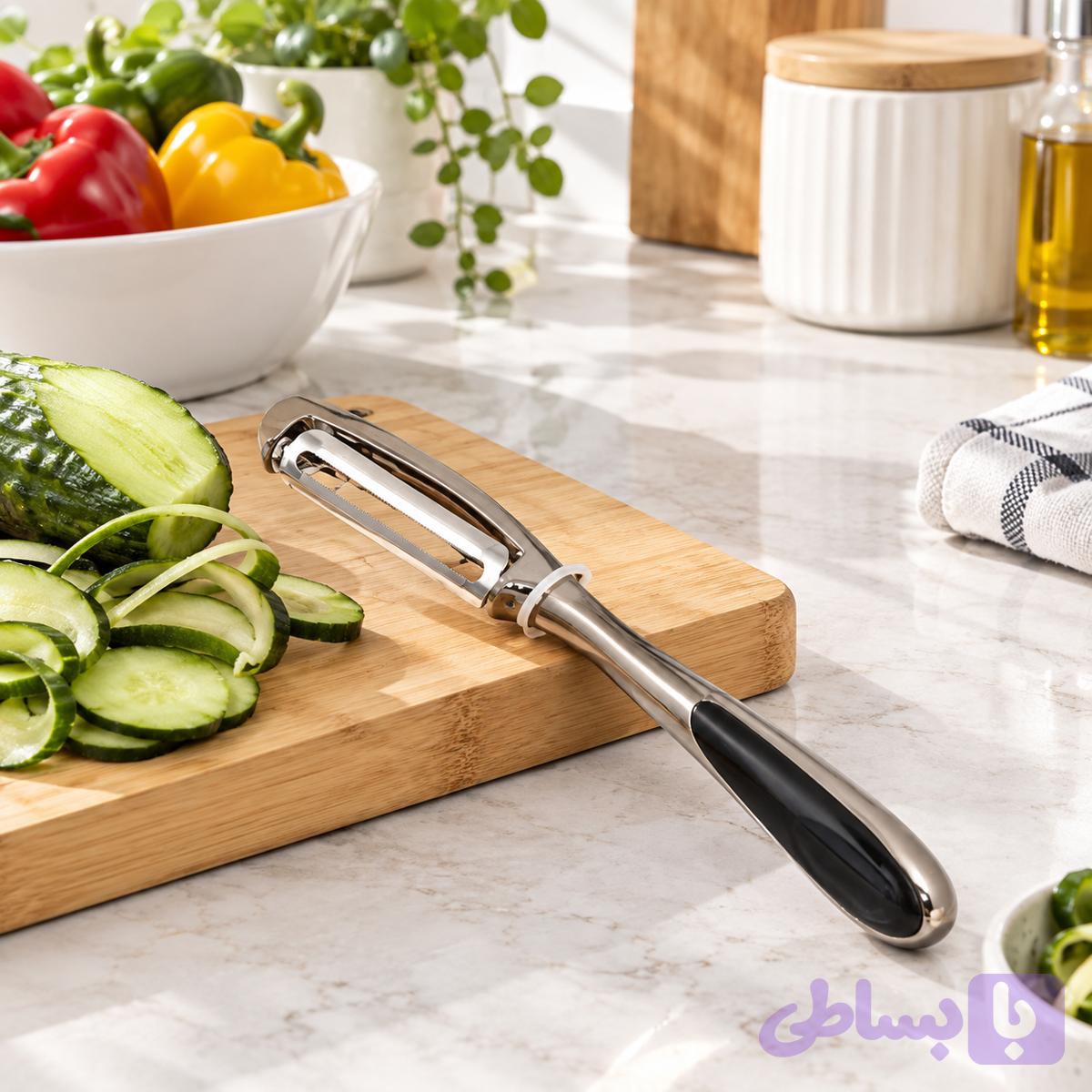 پوست کن قلمی شنگیا | پوست‌کن دستی میوه و سبزیجات — تصویر 1