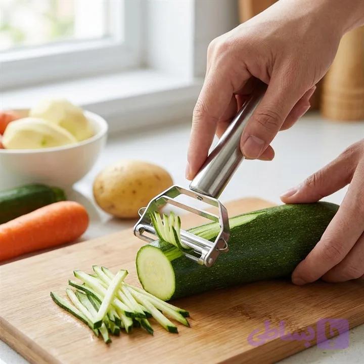 پوست کن کمانی شنگیا | پوست‌کن دستی میوه و سبزیجات — تصویر 1