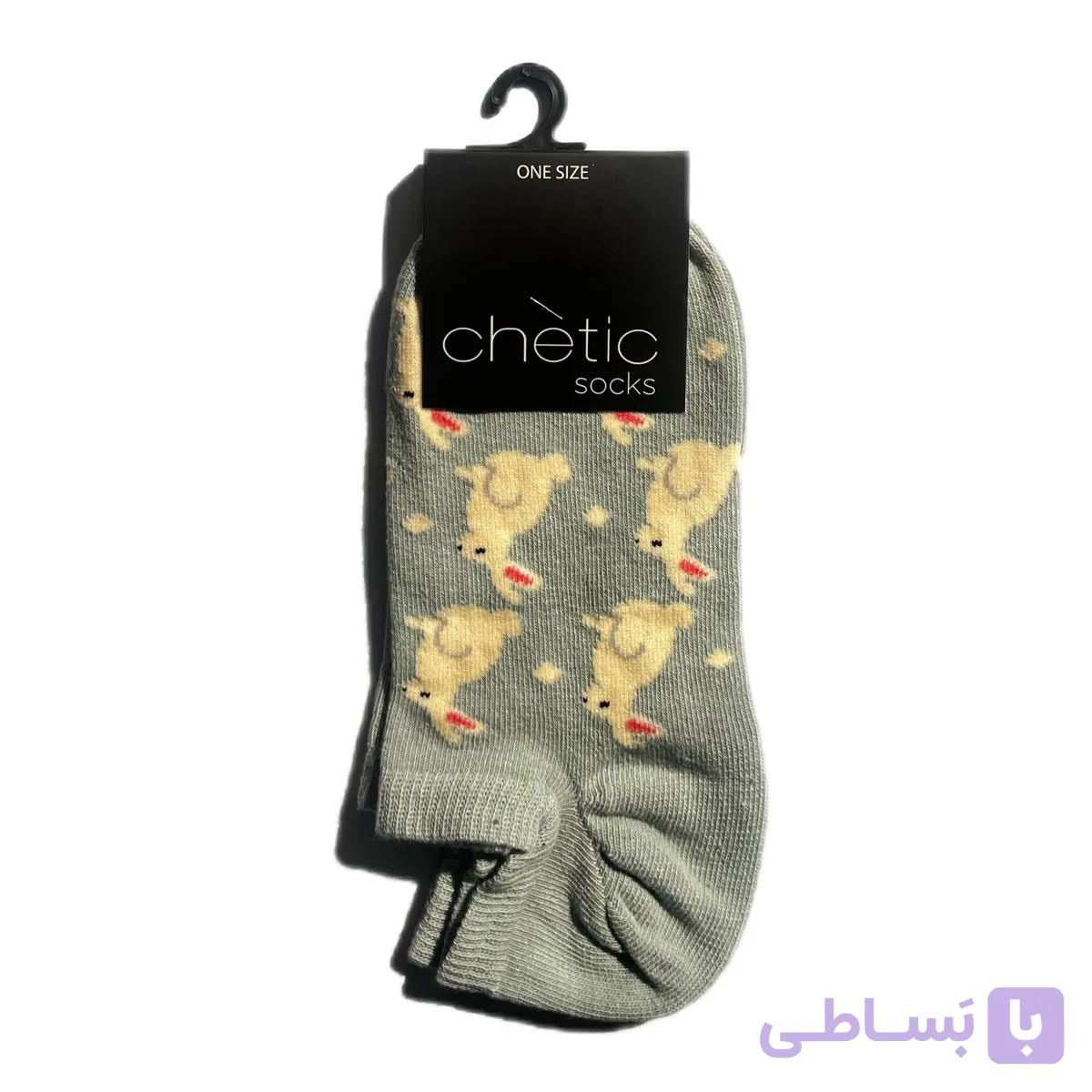 جوراب نخی ترک زنانه مچی طرح خرگوش