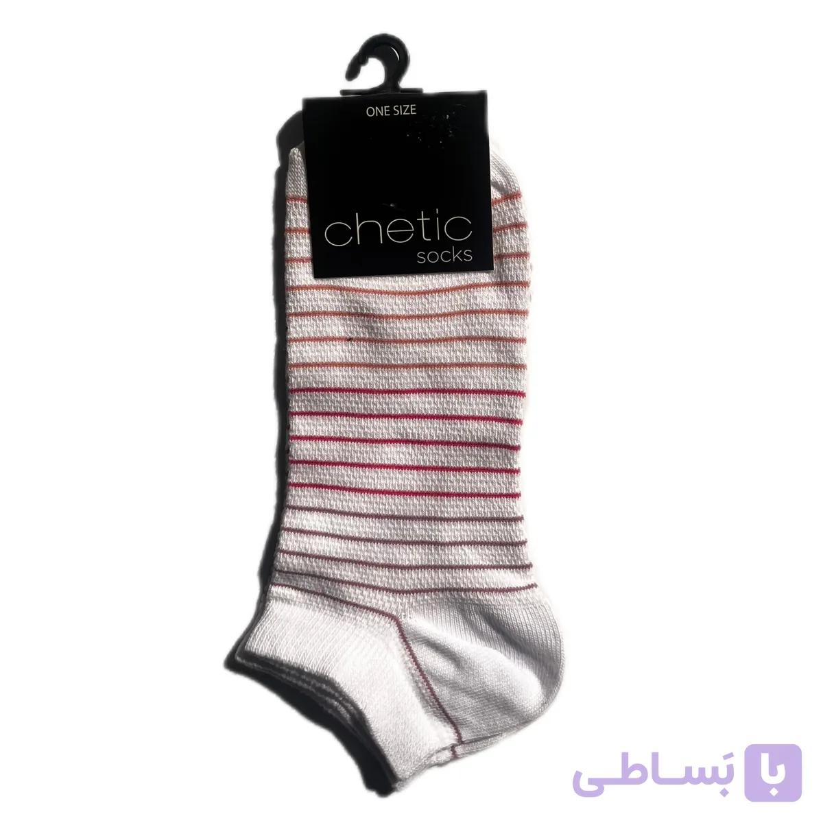 جوراب مچی نخی زنانه راهراه چتیک وارداتی