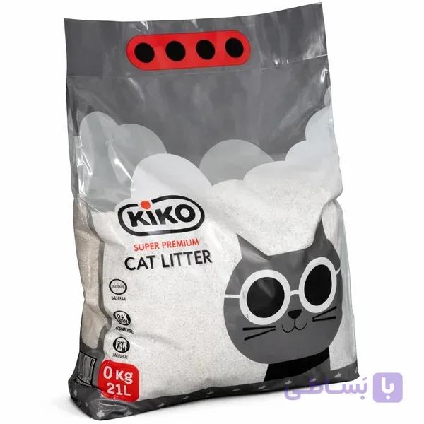 خاک گربه کیکو مدل کربن‌دار Kiko Carbon Black Cat Litter 10kg — تصویر 1
