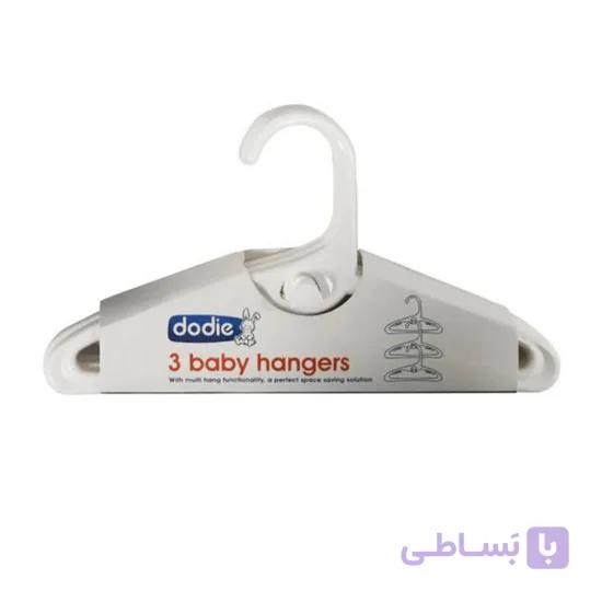 چوب لباسی 6 عددی سفید | baby hangers — تصویر 1