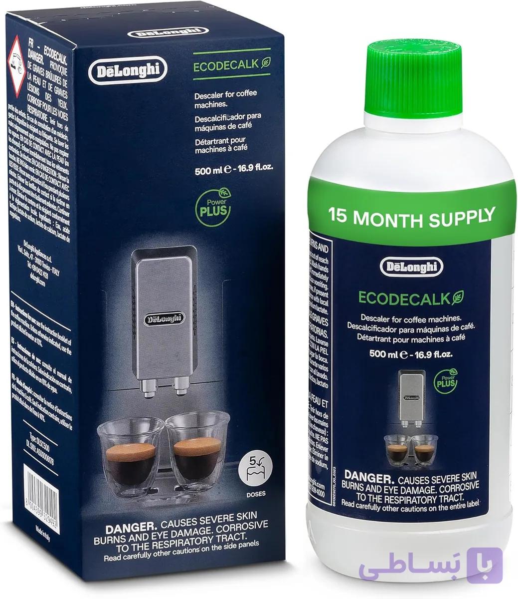 مایع رسوب‌زدای ارگانیک قهوه‌ساز دلونگی مدل EcoDecalk DLSC500 — تصویر 1