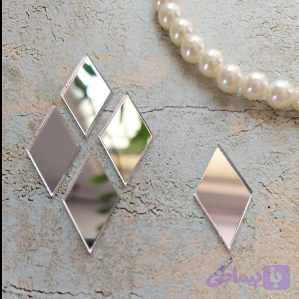 آینه پلکسی طرح لوزی