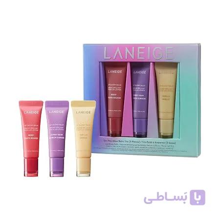 بالم لب براق LANEIGE مجموعه 3 عددی — تصویر 1
