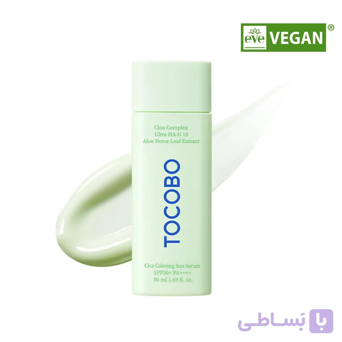 ضد آفتاب تسکین دهنده tocobo مدل Cica با SPF50  حجم 50 میلی لیتر — تصویر 1