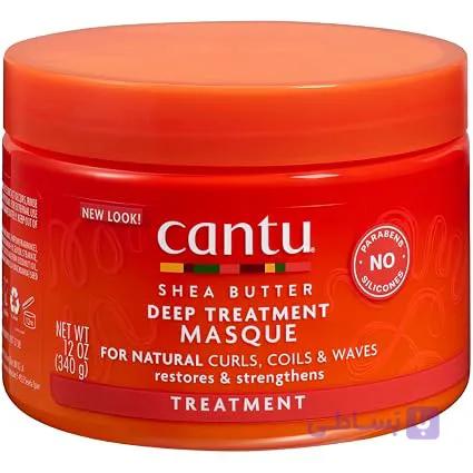 ماسک درمانی عمیق مو cantu حاوی شی باتر مناسب موهای فر وزن 340 گرم