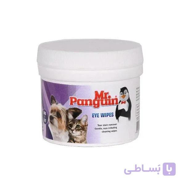 پد پاک کننده چشم گربه و سگ مستر پنگوئن 70 عددی