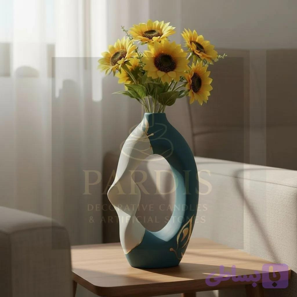 گلدان دکوری پیچ برند پردیس