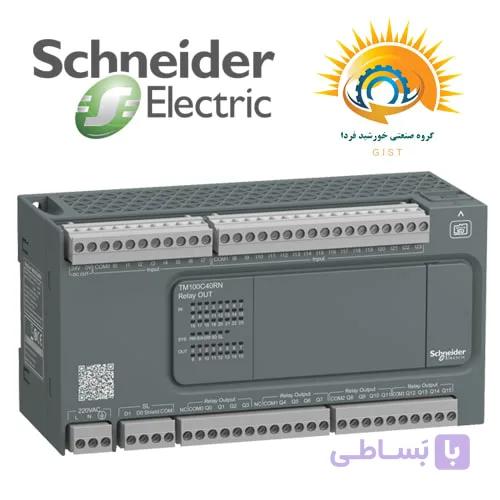 پی ال سی اشنایدر TM100C40RN – رله‌ای، 24 ورودی، 16 خروجی 220VAC — تصویر 1