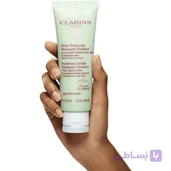 فوم شوینده ملایم کلارینس پوست مختلط تا چرب 125 میل