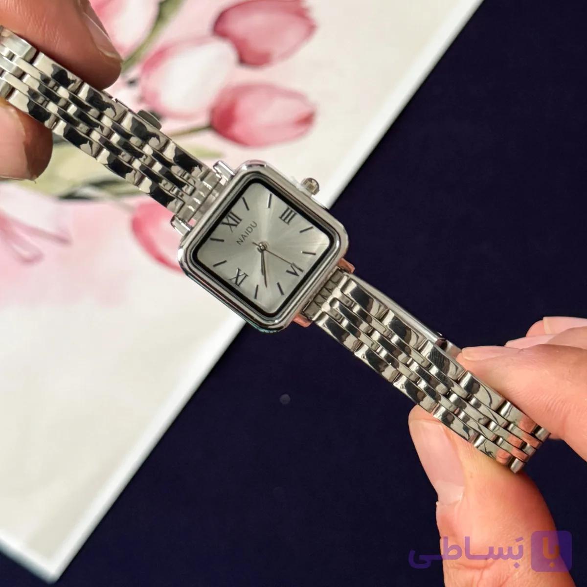 ساعت بند استیل زنانه و دخترانه مدل NAIDU 4 — تصویر 1