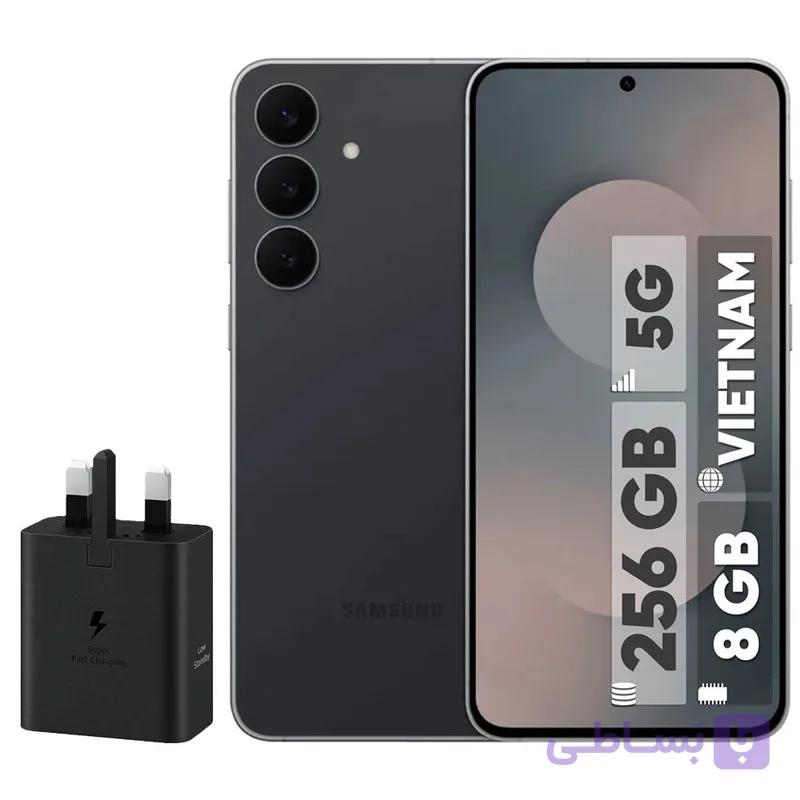 گوشی موبایل سامسونگ مدل S25 FE دو سیم کارت ظرفیت 256 گیگابایت و رم 8 گیگابایت - ویتنام - به همراه شارژر 45 وات سامسونگ