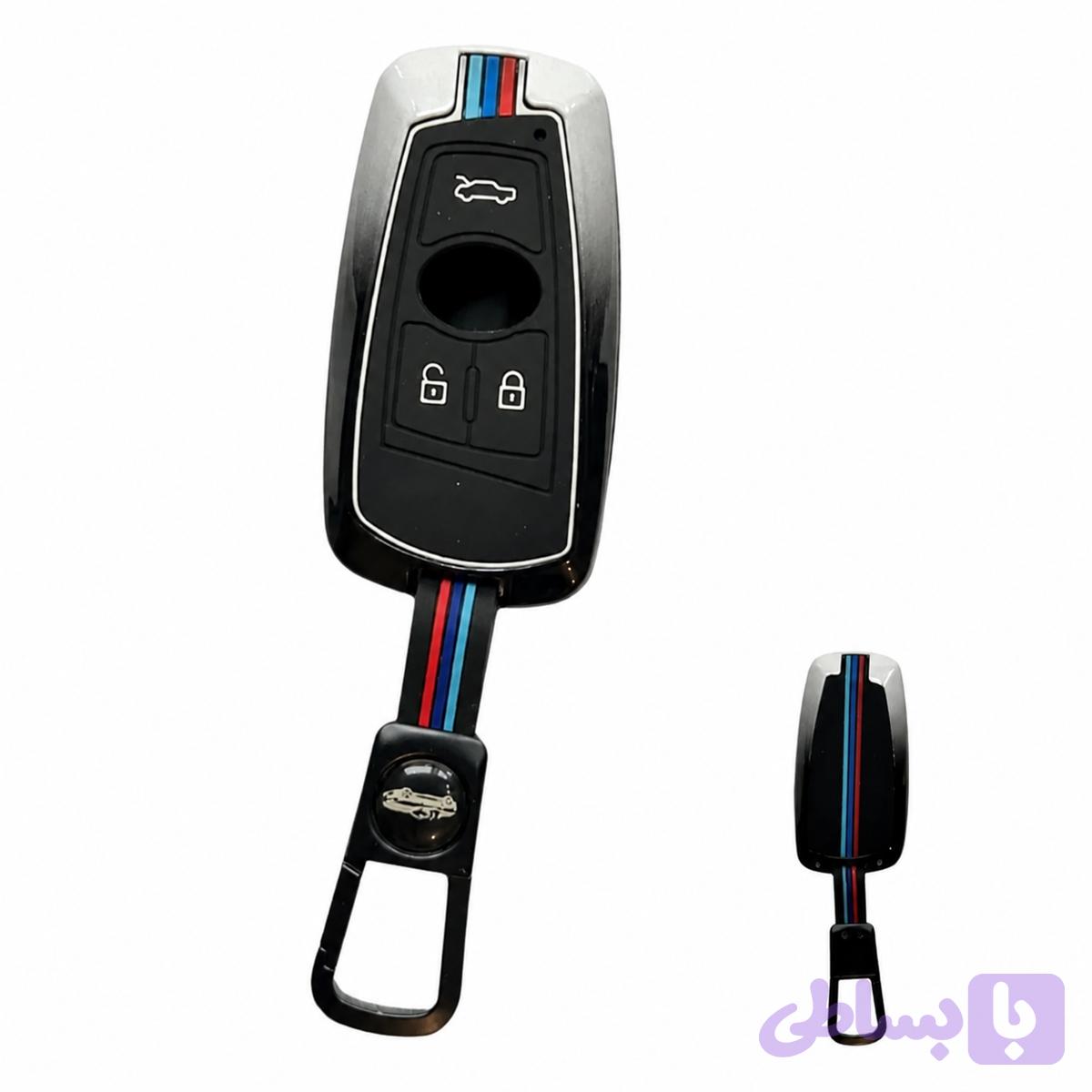 كاور ریموت و سوئیچ فلزى تارا/دنا طرح فابریک رنگ سفيد مشكى