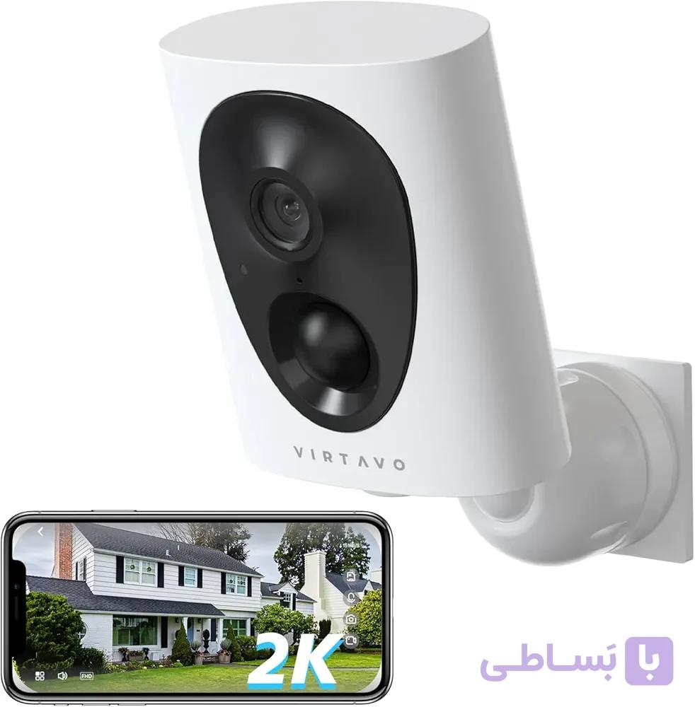 دوربین مداربسته بی‌سیم فضای باز Virtavo (باتری‌خور، 2K)