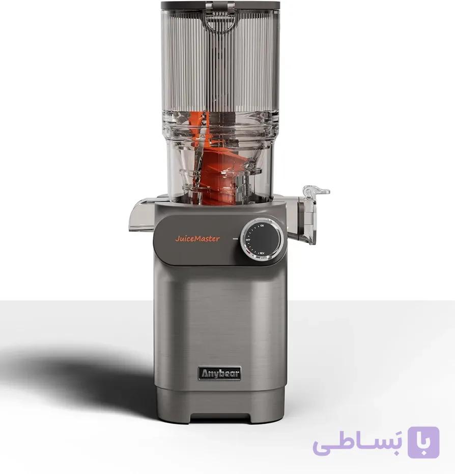 آبمیوه‌گیری پرس سرد Anybear مدل 200W با دهانه 4.3 اینچ