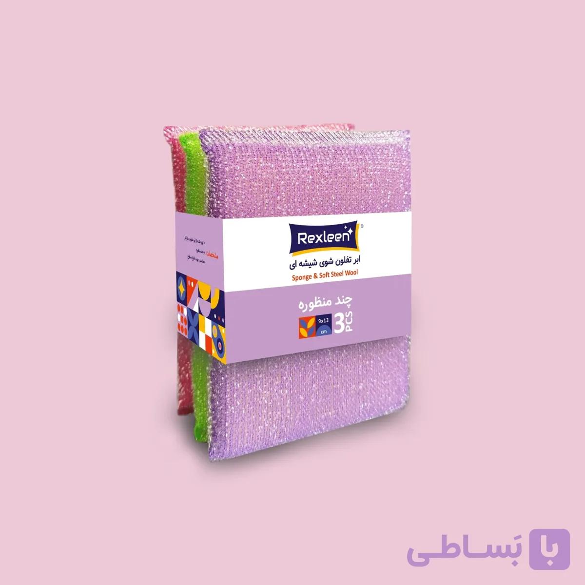 ابر تفلون شوی شیشه ای 3 عددی
