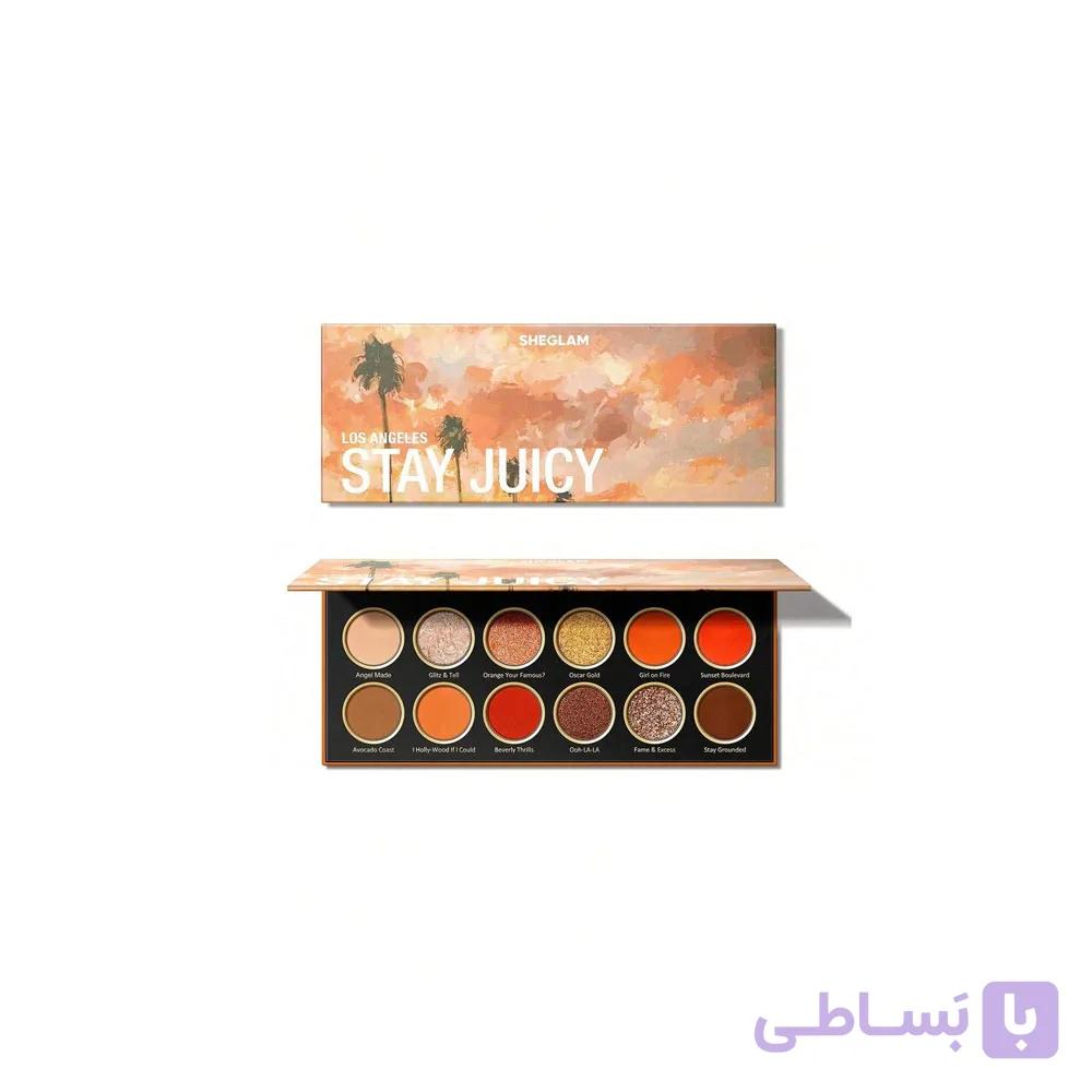 پالت سایه چشم 12 رنگ شیگلم مدل اِستی جوسی حجم 10گرم