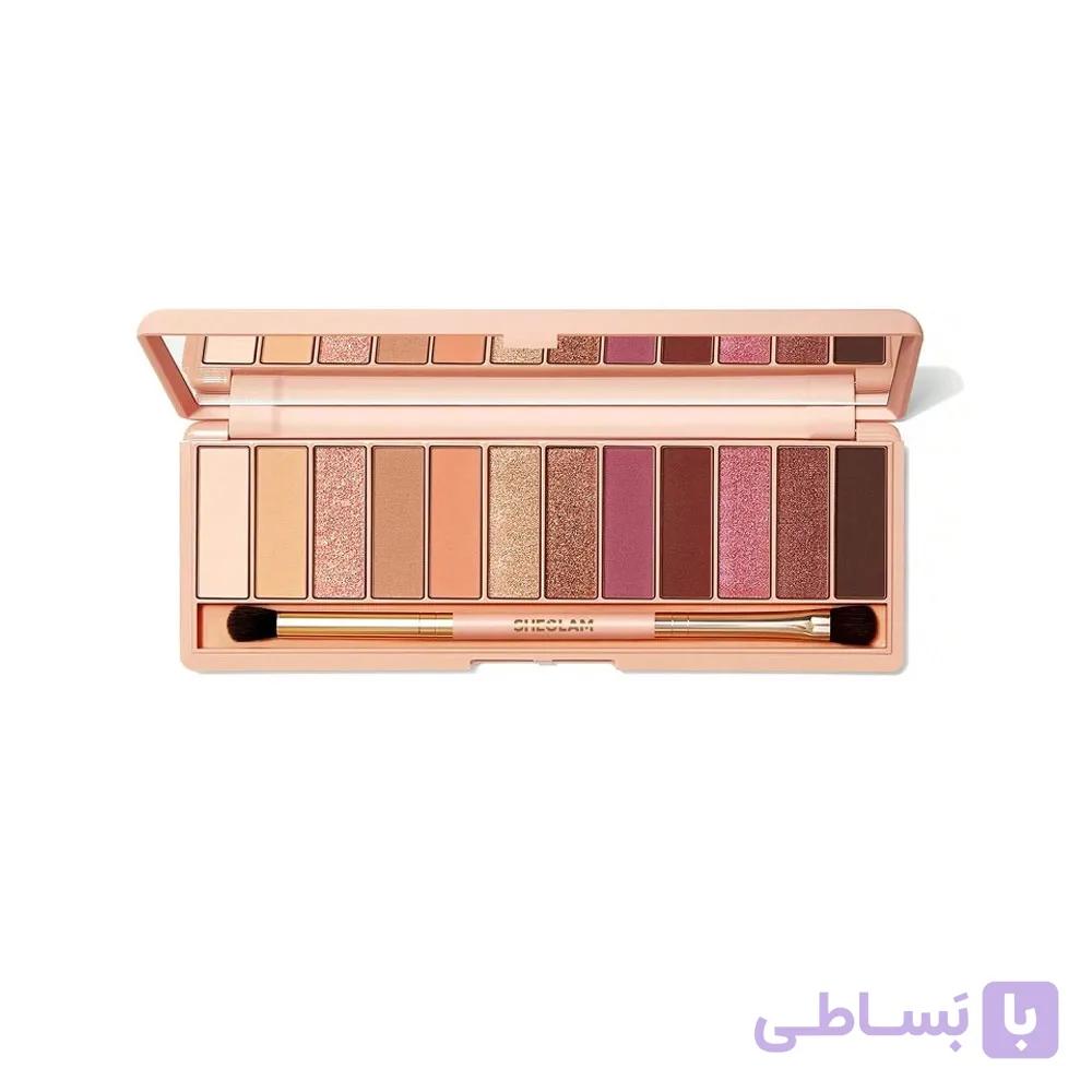 پالت سایه چشم 12 رنگ شیگلم مدل بورگاندی 10.5 گرم