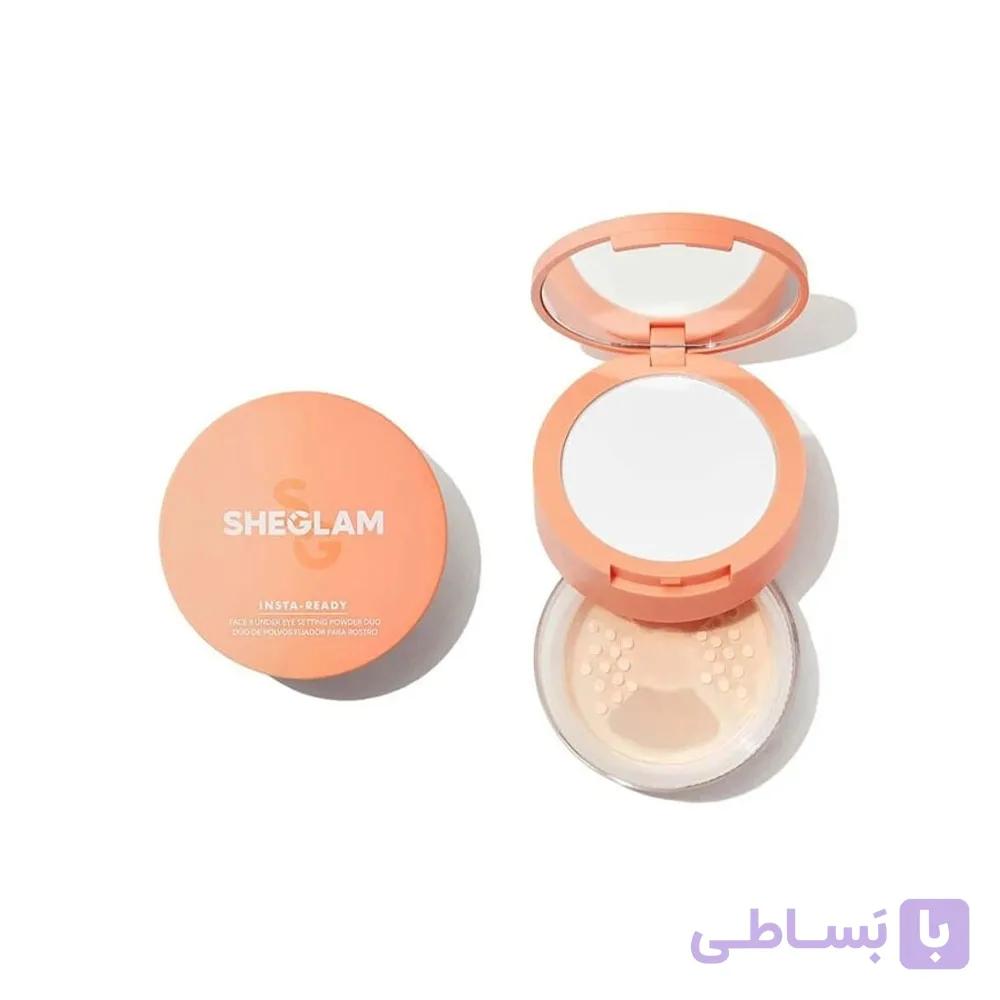پودر فیکس دو طبقه نارنجی شیگلم مدل بیسک حجم 7 گرم