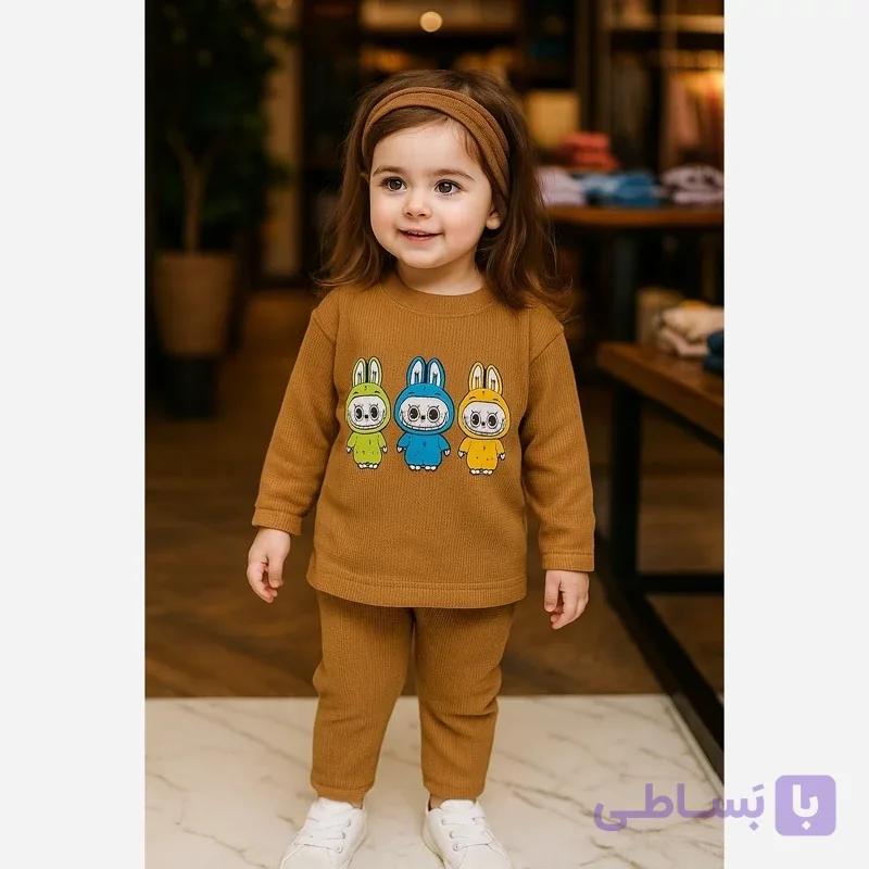 بلوز شلوار بیسکوئیتی بچگانه لبوبو اسپرت