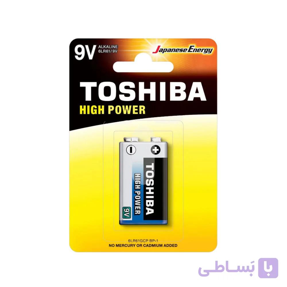 باتری کتابی توشیبا Toshiba High Power 9V — تصویر 1