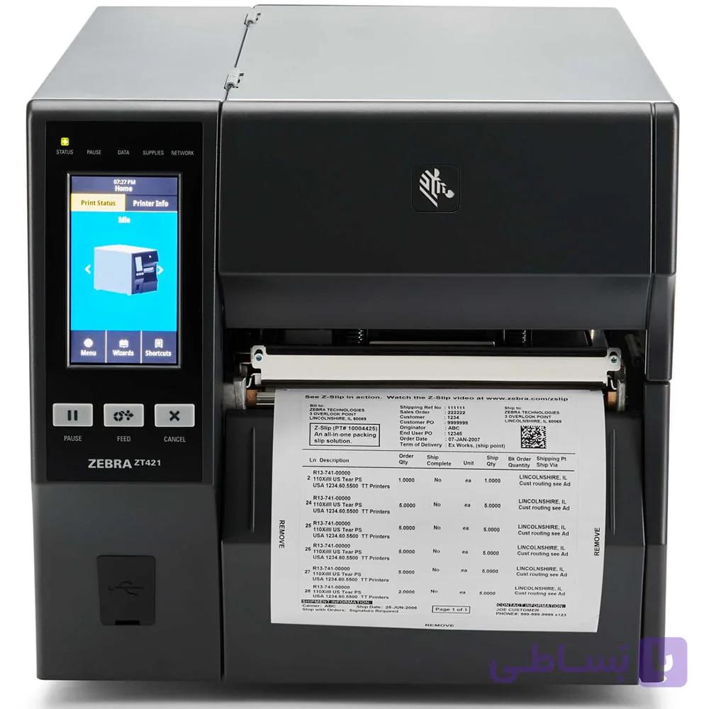 لیبل پرینتر صنعتی زبرا ZT421 203dpi — تصویر 1