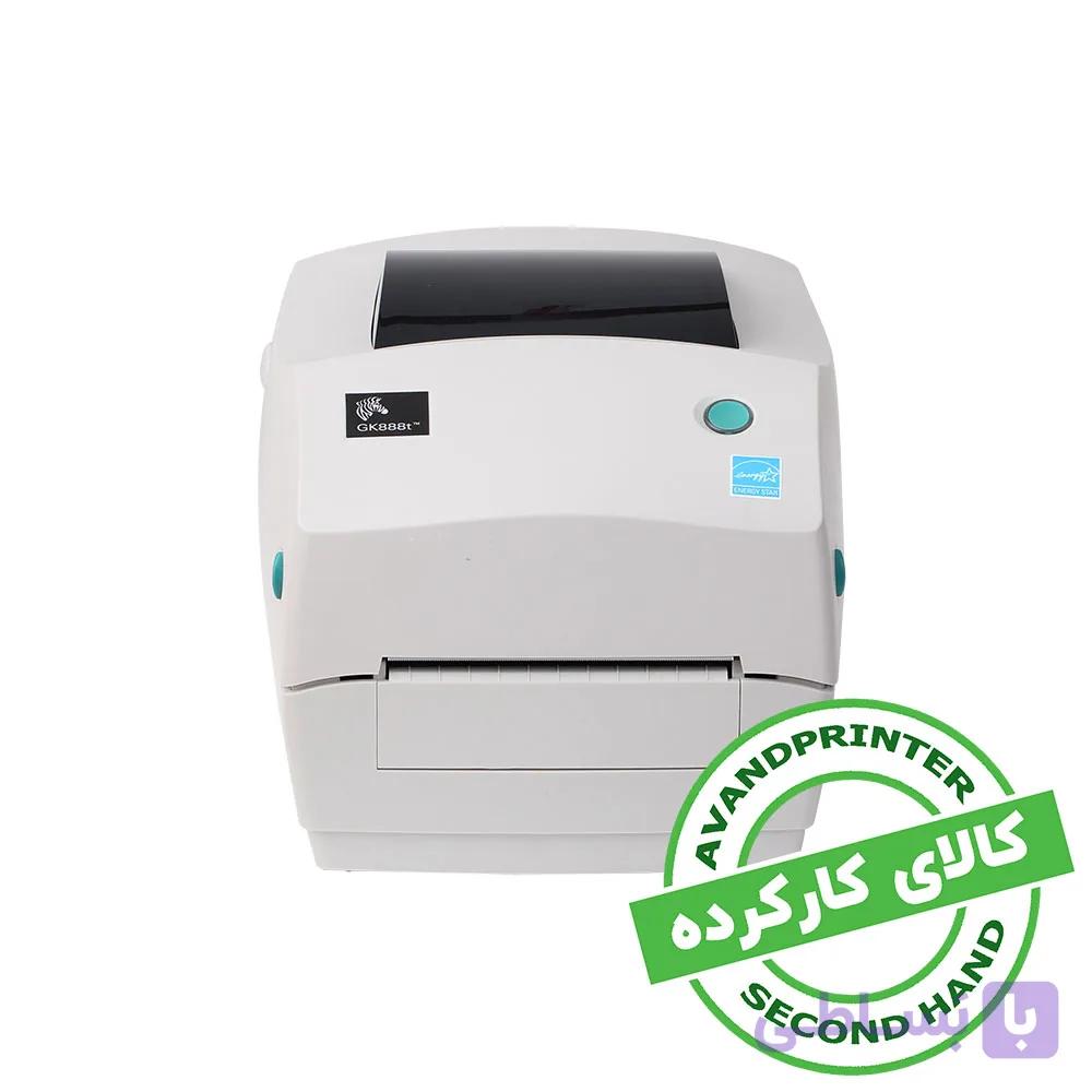 پرینتر لیبل زن زبرا مدل GK888t استوک — تصویر 1