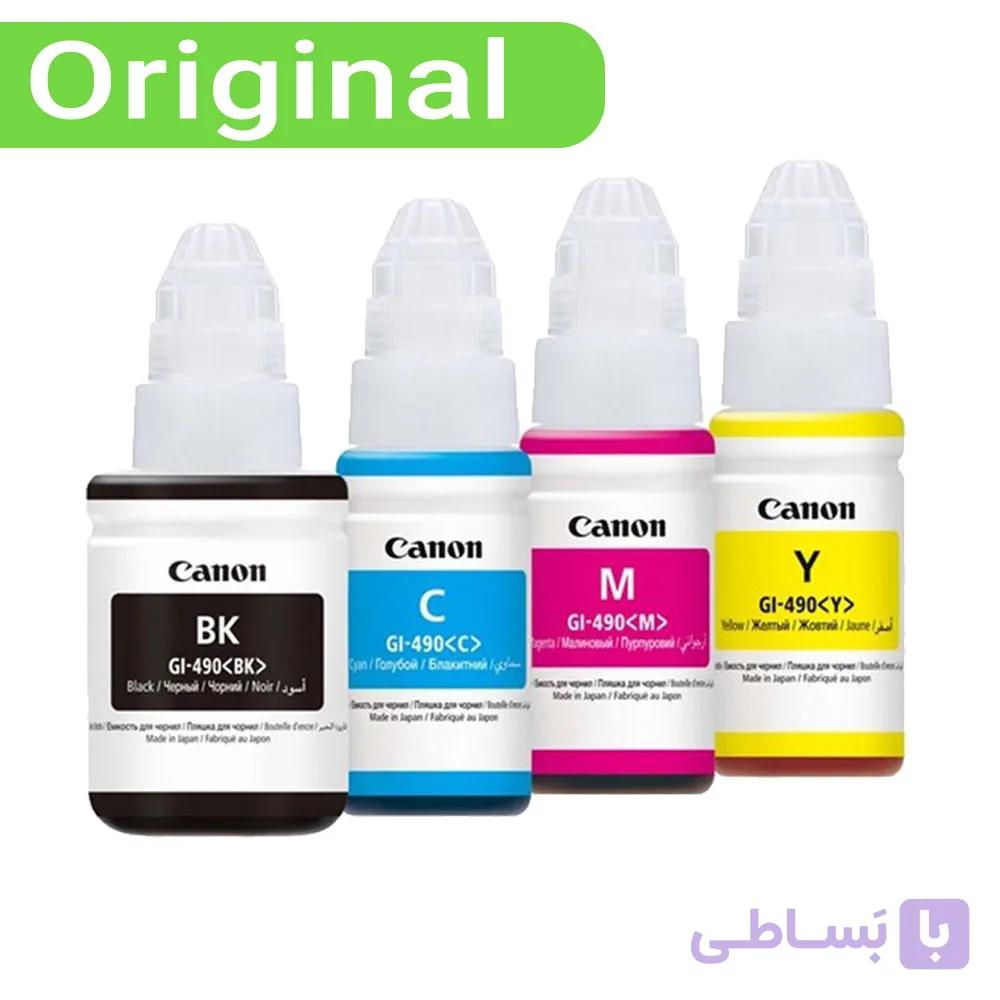 پک جوهر 4 رنگ پرینتر کانن Canon GI-490 — تصویر 1
