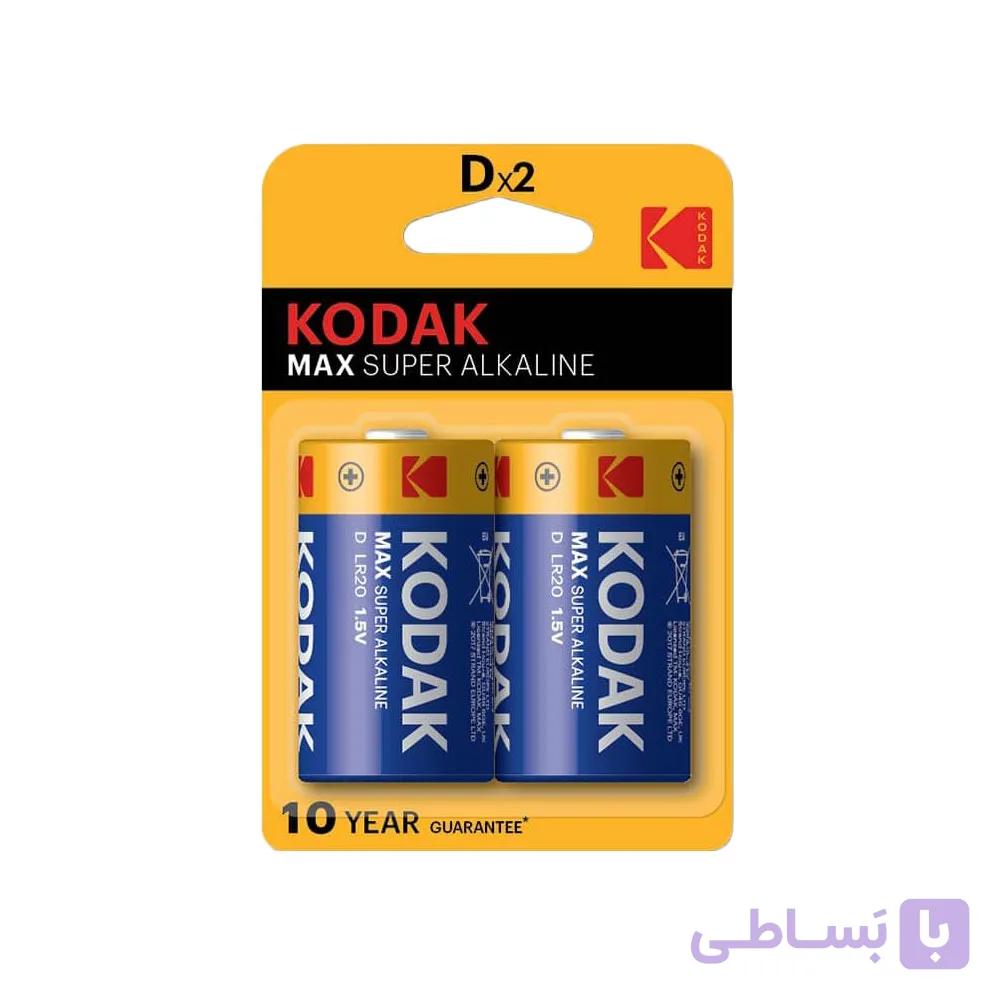 باتری D بزرگ سوپر آلکالاین کداک 2 عددی — تصویر 1