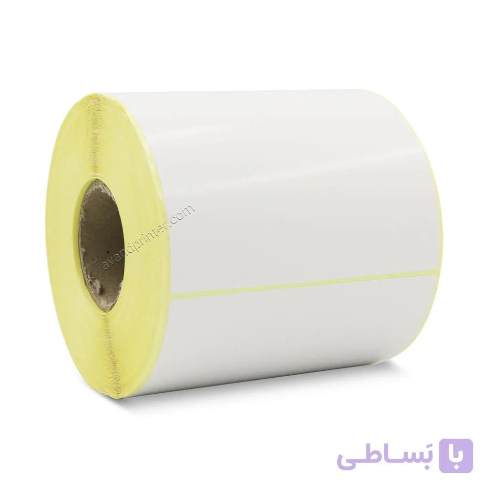 لیبل (برچسب) کاغذی زرد تک ردیفه 100×80 — تصویر 1