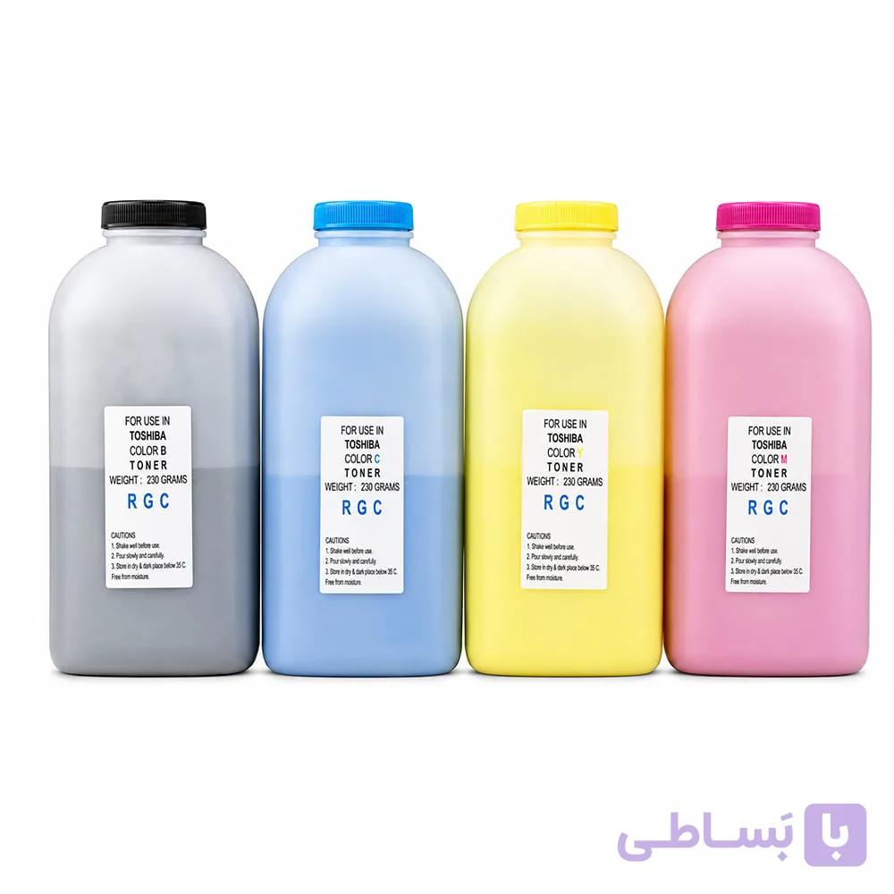 پودر تونر شارژ توشیبا رنگی برند RGC — تصویر 1