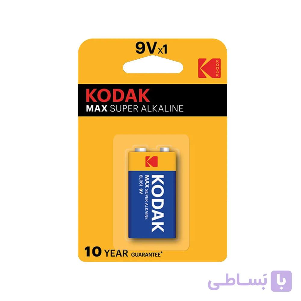 باتری کتابی کداک مکس سوپر آلکالاین 6LR61 9V — تصویر 1