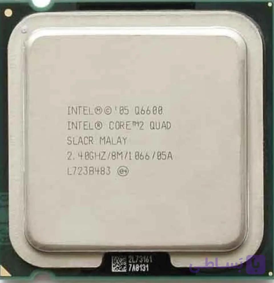 سی پی یو چهار هسته ای اینتل مدل Q6600 quad core استوک