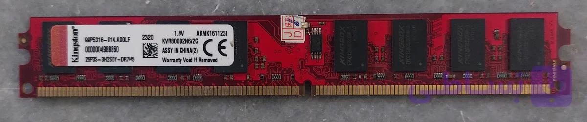 رم ۲ گیگ ddr2 دسکتاپ برند پی ان وای دو ور چیپ اورجینال استوک کاملا سالم‌