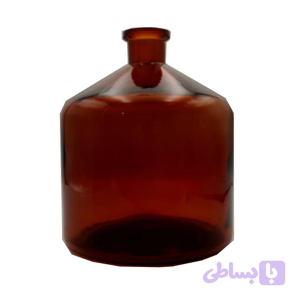بطری شیشه‌ای قهوه‌ای آزمایشگاهی – مدل کلاسیک