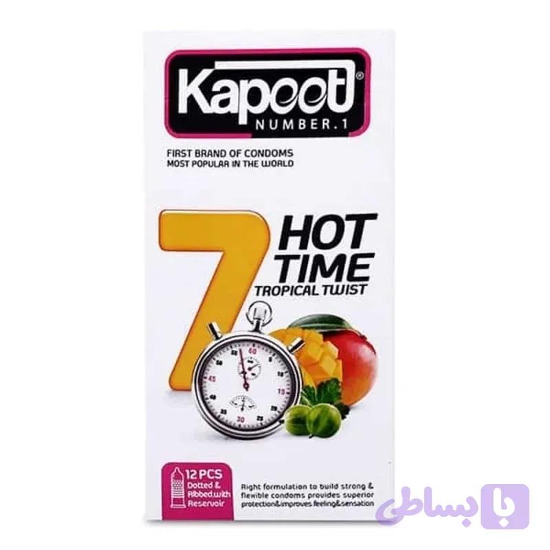 کاندوم تاخیری و گرم‌کننده کاپوت مدل 7Hot Time اصل | بهترین قیمت روز با ارسال کاملاً محرمانه - کامدوم