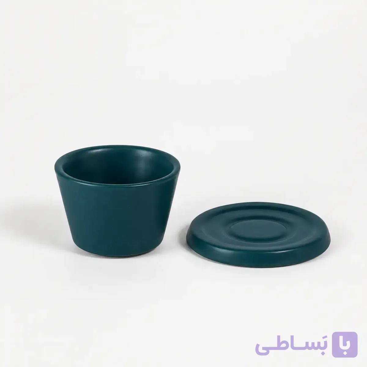 فنجان و نعلبکی سرامیکی اسپرسو زی‌هوم کد ۶ رنگ آبی نُوا ۶۰ میلی‌لیتر — تصویر 1