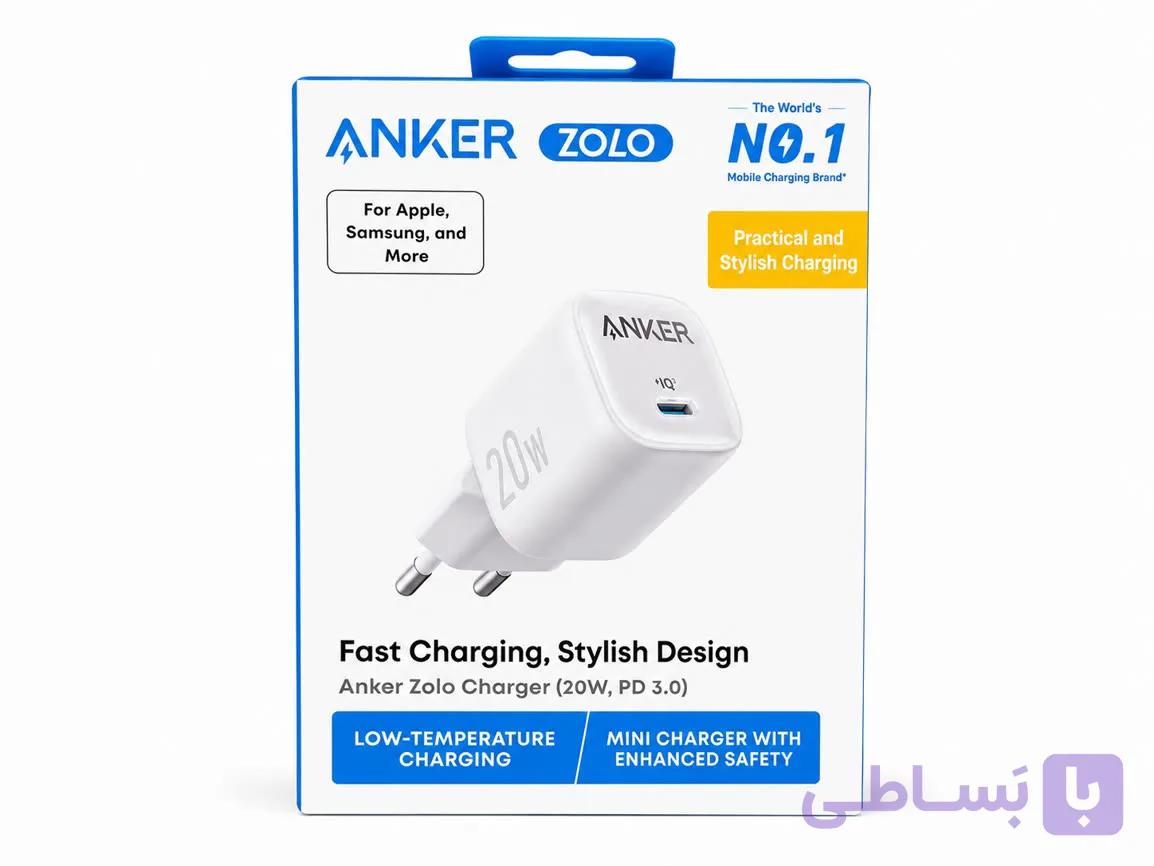 شارژر دیواری ۲۰ وات انکر زولو A2699L21